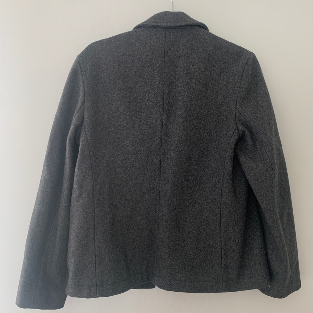 J. Crew Dark Grey Wool Utility Jacket - image 4